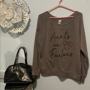 Nwot aunt sweater with Minnie mouse size large